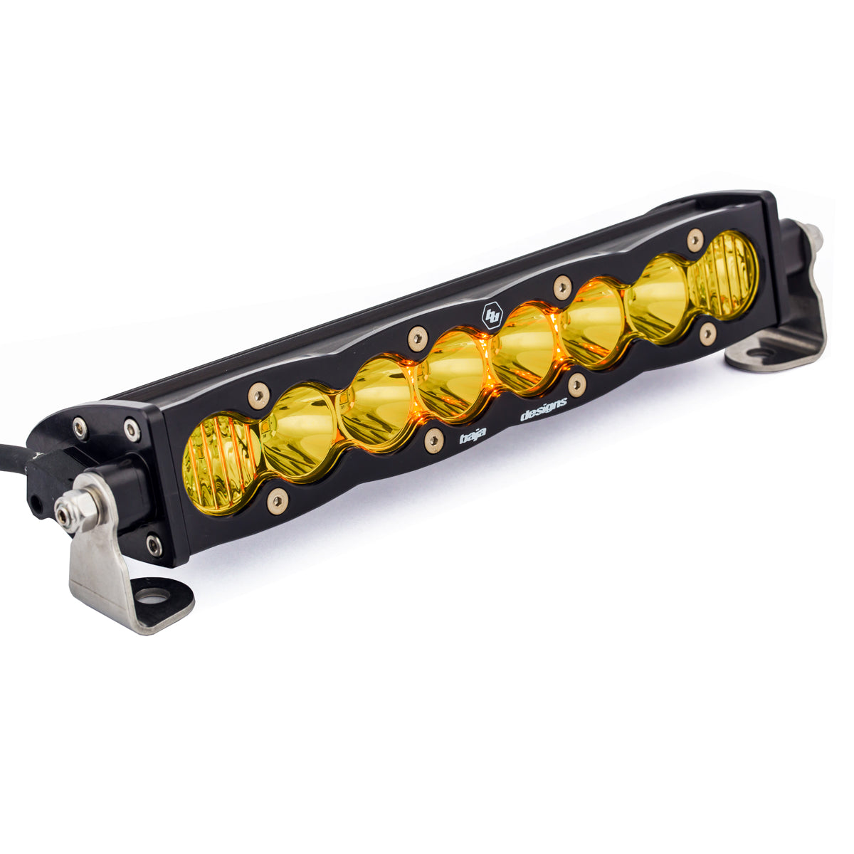 S8 Straight LED Light Bar 10" Driving/Combo Amber Baja Designs