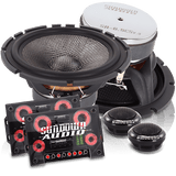 SA-6.5CS v.3 6.5" 6-1/2 Component Car Audio Speakers+Tweeters
