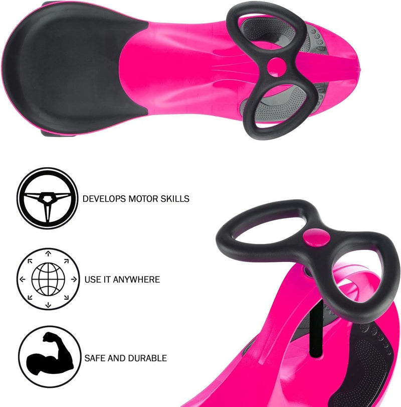 Safe and Easy Wiggle Car Ride-On Toy No Gears Pedals or Batteries Required