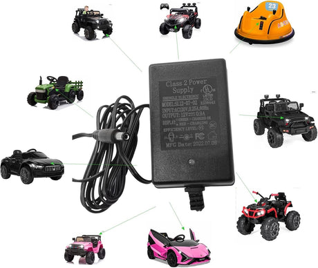 12V Ride-On Car Adapter UL Listed with Multiple Safety Protections