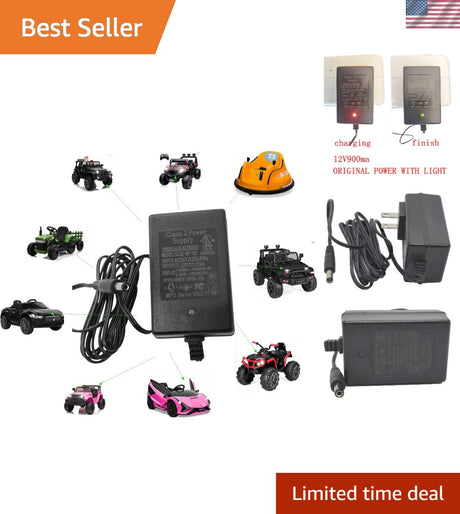 12V Ride-On Car Adapter UL Listed with Multiple Safety Protections