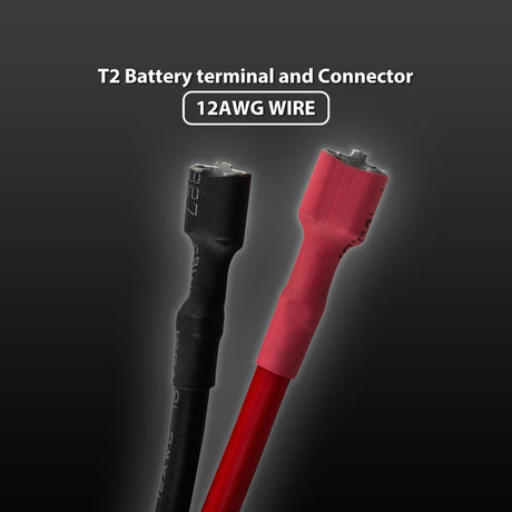 SafeAMP Wire Harness Compatible with 12-Volt Ride-On Vehicle Red 2-Pin Connector