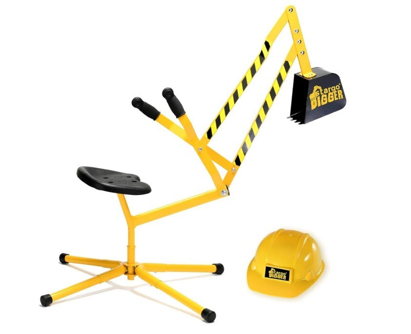 Kids Ride-On Sand Digger Excavator Toy for Outdoor and Beach Sandbox Play