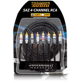 Sundown Audio SAZ4CH - 12FT 4 Channel RCA Interconnects