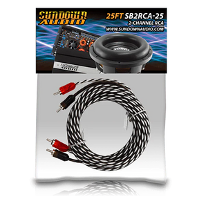 Sundown Audio SB2-25FT 2-Channel RCA Interconnect Cables Sundown Audio
