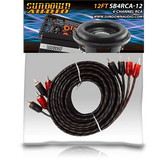 Sundown Audio SB4-12FT 4-Channel RCA Interconnect Cables Sundown Audio