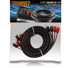Sundown Audio SB4-17FT 4-Channel RCA Interconnect Cables Sundown Audio