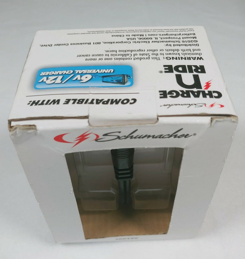 12V TAP Connector Compatible with Ride-On Vehicle Chargers for Pulse, Dyna, Huffy, and Razor Models