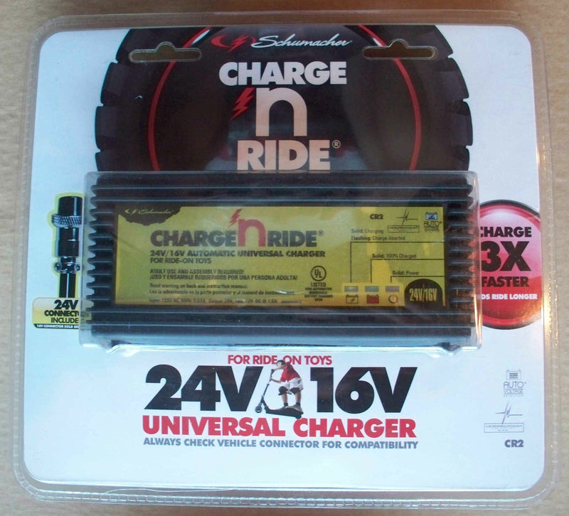Universal 12V-24V Battery Charger for Ride-On Toys