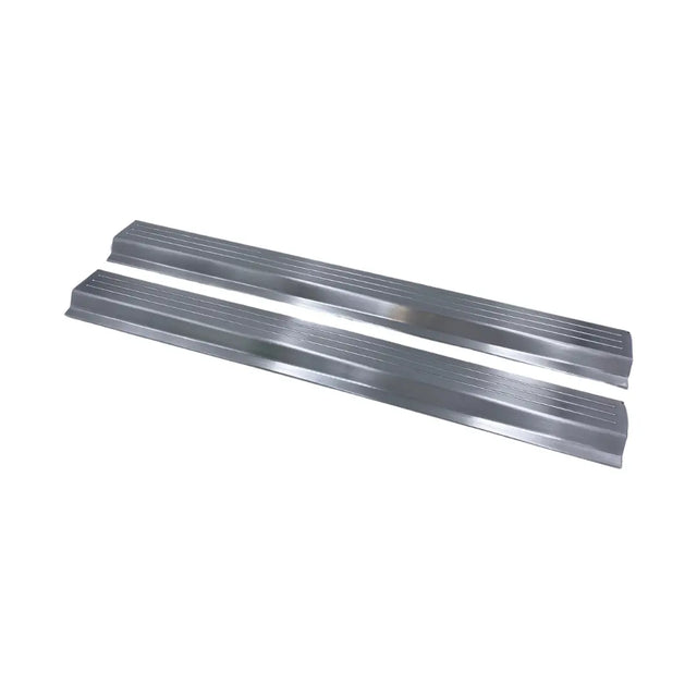 OBS Solutions 2scuff R F-Series and Bronco 2-Door Scuff Plates, Raw aluminum - main view