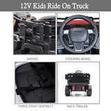 SEGMART 12V Ride-On Tractor Truck with RC Control and Trailer for Kids