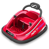 360 Degree Spinning Bumper Car with Adjustable Belt and Controls, Red