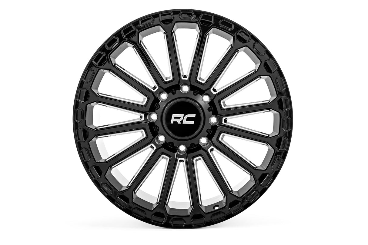 Rough Country 97 Series Wheel Multi-Spoke Gloss Black 6x5.5 Bolt Pattern