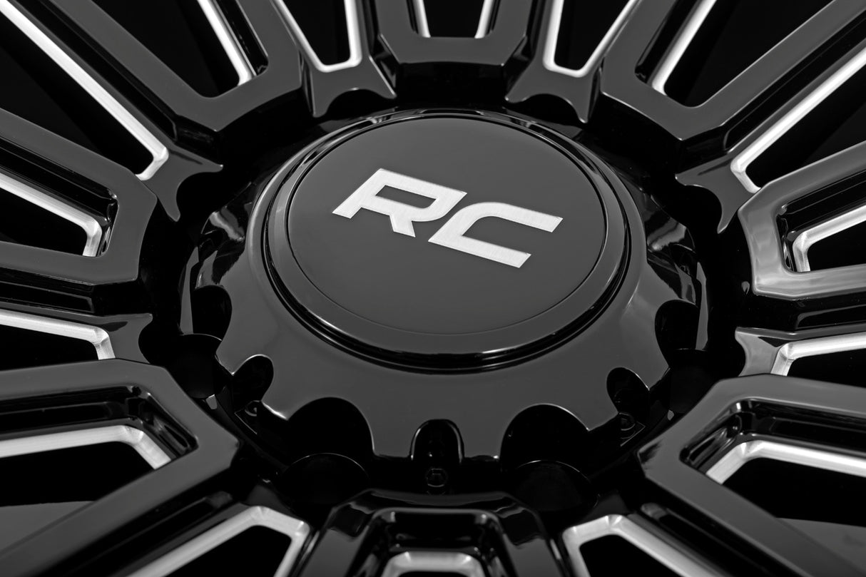 Rough Country 97 Series Wheel Multi-Spoke Gloss Black 6x5.5 Bolt Pattern
