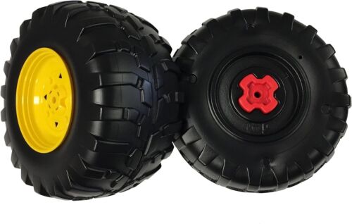 Set of 2 Black 14-Inch Rear Wheels for Peg Perego John Deere Gator HPX - Brand New