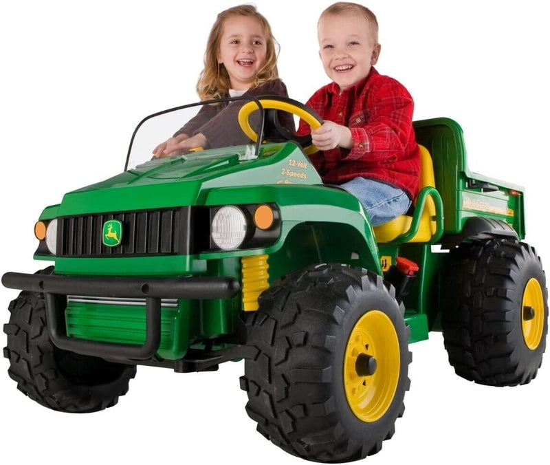 Set of 2 Black 14-Inch Rear Wheels for Peg Perego John Deere Gator HPX - Brand New