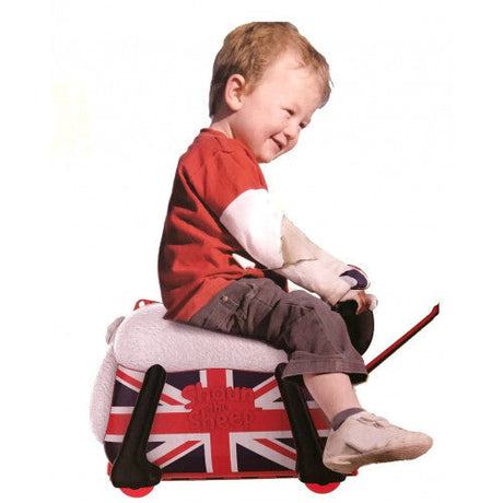 Kids Shaun the Sheep Ride-On Suitcase and Toy Bag