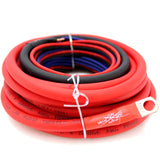Sky High Car Audio 100% Copper OFC Amplifier Installation Kit 4GA Red Power Black Ground Sky High Car Audio