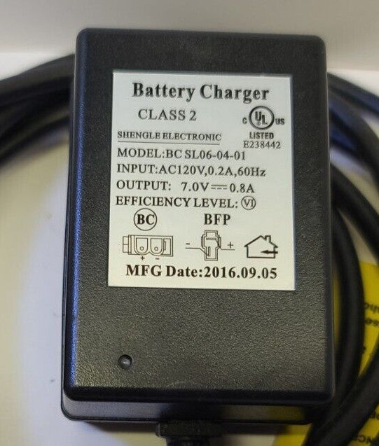 SL06-04-01 Rechargeable 7V 0.8A Battery and Charger Set for Kids Trax Motion Class 2