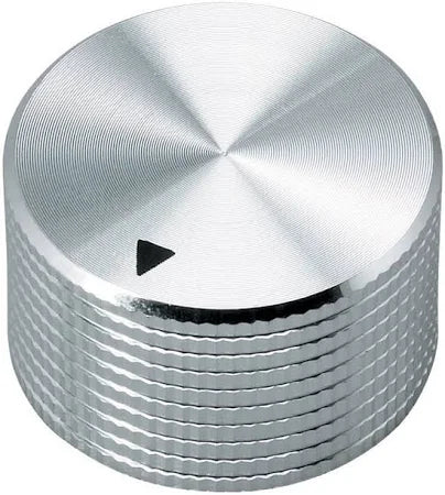 Radio Shack Silver-Tone 1” Knurled Knobs (Pack of 2) Radio Shack