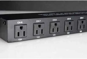 ADJ PC-100A – 8-Switch Rack Mount Power Strip with 15A Breaker & Lighted Rockers TekShack