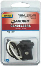 JANDORF Socket Phenolic W/Ring  Candelabra 1-7/32". 60473 Jandorf