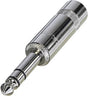 Shielded stereo 1/4" phone Plug TekShack