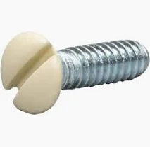 6-32 x 1/2     Switch Plate Screw Ivory TekShack