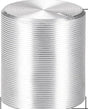 Potentiometer Knob Knurled Shaft Silver Tone Aluminum 6mm Shaft Diameter TekShack
