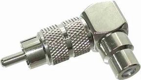 RadioShack Right-Angle Adapter RCA Phono Male to RCA Phono Female TekShack