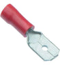 22-16 AWG 6.3MM (MALE) RED Spade Wire Connector TekShack