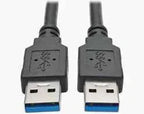 USB 3.0 A Male to Type A Male Cable (6ft) TekShack