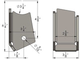 Dana 60 Narrow Lower Control Arm Bracket Kit