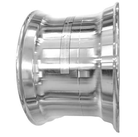 22.5x14 Super Single Truck Wheels 2pcs Forged Aluminum Rims Flat Face Polished Hub Pilot