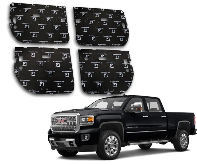 SoundSkins | 2014–2019 GMC Sierra HD Sound Deadening Vehicle Specific Kit – 4 Door Vehicle Kit with 3-Layer Design SoundSkins Global