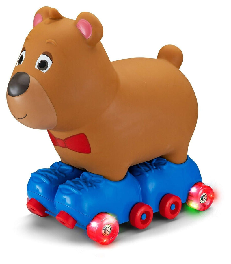 Toddler Ride-On Bear Toy for Kids Ages 1-3 with Foot-to-Floor Design