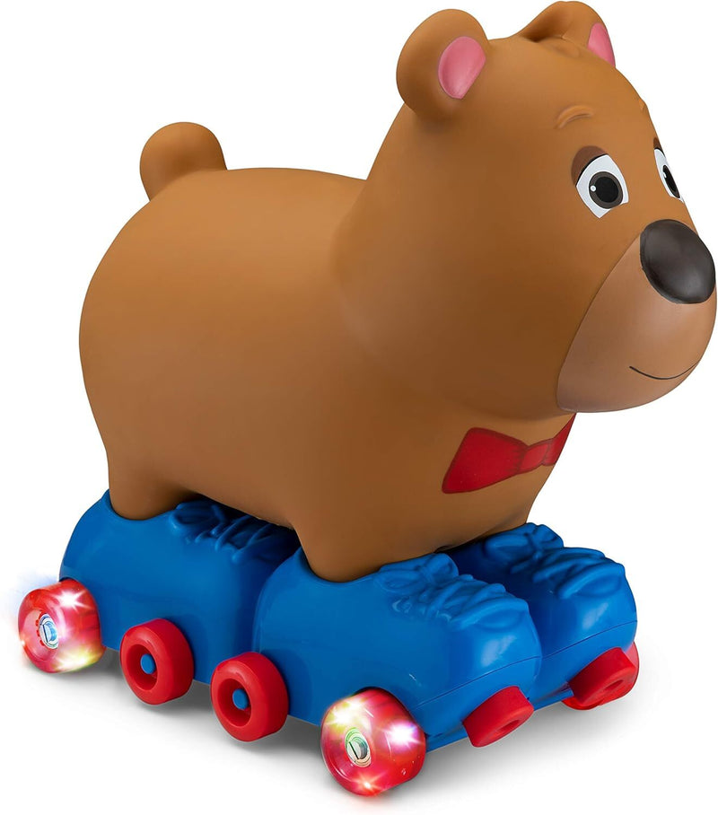 Toddler Ride-On Bear Toy for Ages 1-3 with Soft Foot-to-Floor Design