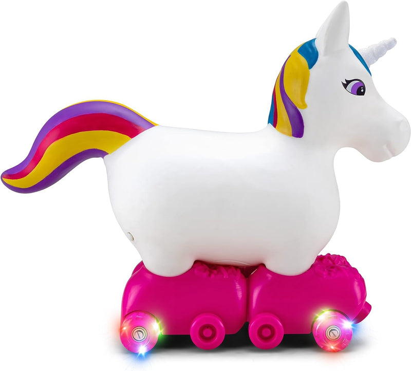 Toddler Unicorn Foot-to-Floor Ride-On Toy for Kids Ages 1-3 with Soft Design