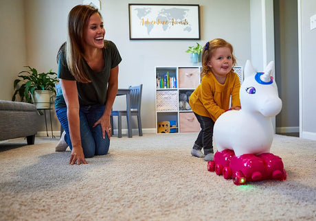 Toddler Unicorn Foot-to-Floor Ride-On Toy for Kids Ages 1-3 with Soft Design