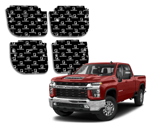 SoundSkins | 2020+ Chevy Silverado HD 4 Door Sound Deadening Vehicle Specific Kit | SSK-SVHD4DRV2 | 3 Layers (Acoustic Foam, Foil, Rubber Butyl), 30 sq ft SoundSkins Global