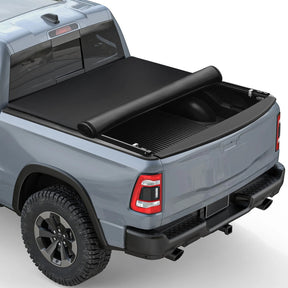 Trucktok 2009-2025 Dodge Ram 1500 5.7FT Soft Top Roll-up Tonneau Cover Truck Bed TruckTok