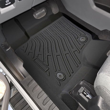 Trucktok 2015-2025 Ford F150 / F-150 Lightning SuperCrew Cab With Seat Storage All-Weather TPE Floor Mats TruckTok