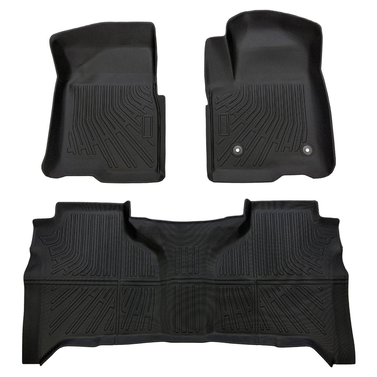 Trucktok 2019-2025 Silverado Sierra 1500 New Double Cab All-Weather TPE Floor Mats TruckTok