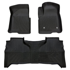 Trucktok 2019-2025 Silverado Sierra 1500 New Double Cab All-Weather TPE Floor Mats TruckTok
