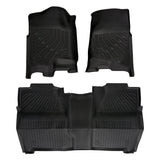 Trucktok Silverado Sierra 2007-2013 1500 & 2007-2014 2500HD 3500HD Crew Cab All-Weather TPE Floor Mats TruckTok