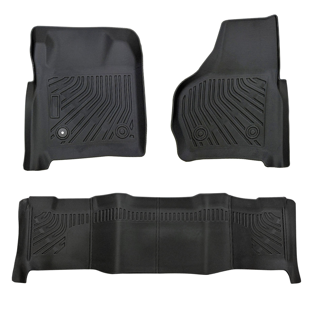 Trucktok 1999-2007 Ford F250 F350 F450 SuperCrew Cab All-Weather TPE Floor Mats TruckTok
