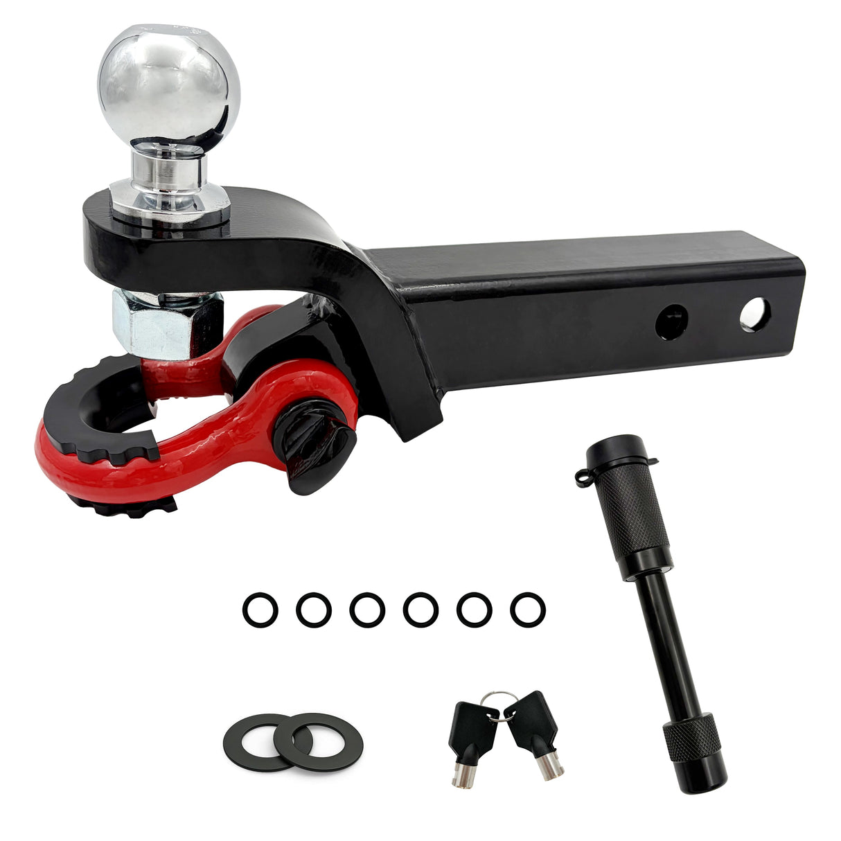 Trucktok 2" Receiver Trailer Hitch 38,500 lbs with Shackle & Lock Pin TruckTok