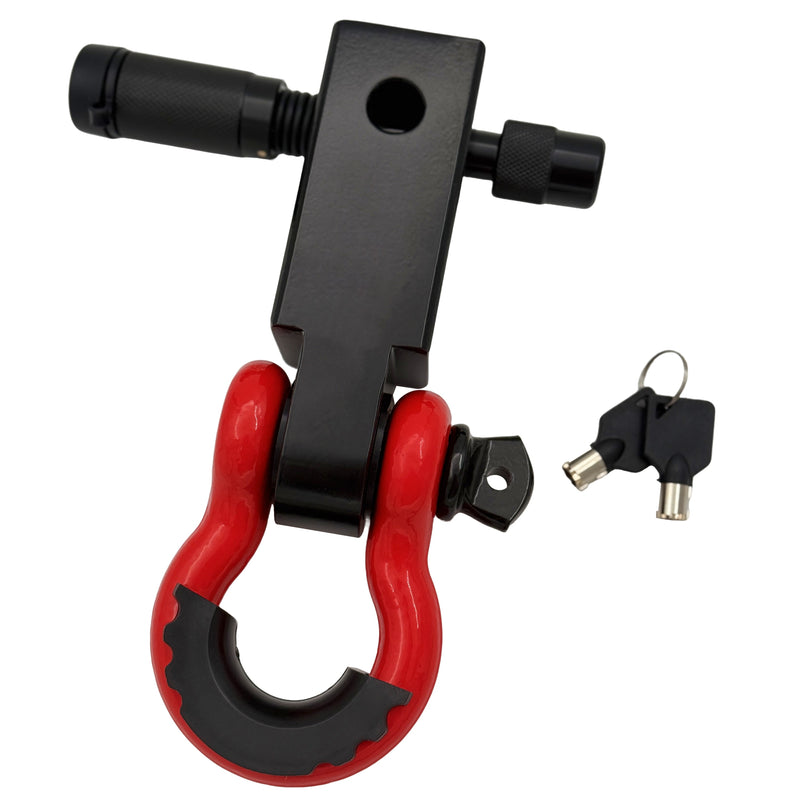 Trucktok 2" Hitch Receiver 38,500 lbs Strength with D-Ring & Lock TruckTok