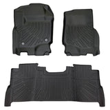 Trucktok 2017-2025 Ford F250 F350 F450 SuperCrew Cab All-Weather TPE Floor Mats TruckTok