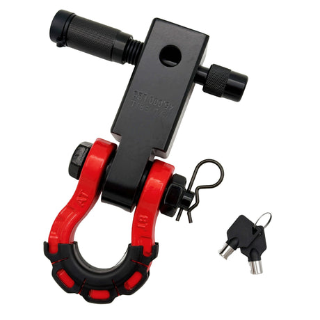Trucktok 2" Hitch Receiver 70,000 lbs Strength with D-Ring & Lock TruckTok